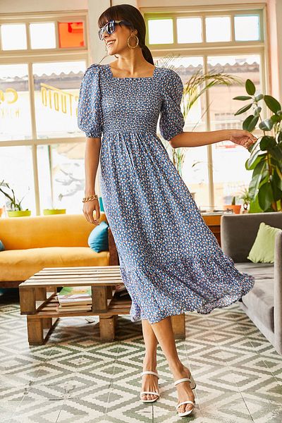 Olalook Kleid - Blau - A-Linie
