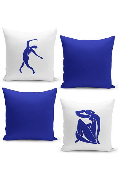 Filamente Set de huse de pernă la modă Matisse, cu modele, set de 4