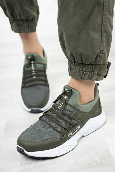 Riccon Unisex Khaki White Sneaker0012072