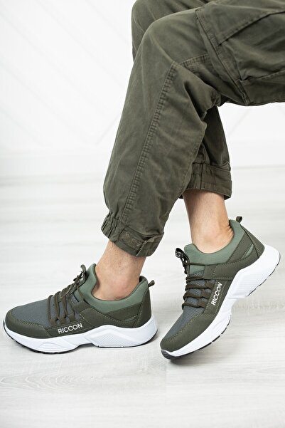 Riccon Unisex Khaki White Sneaker0012072