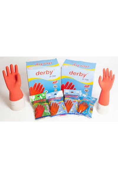 Derby Rubber Gloves No 10 2 Pieces