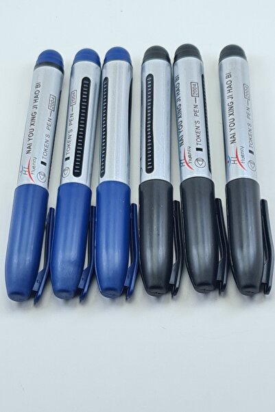 TGB Siyah Mavi Permanent Silinmez Çuval Koli Kalemi +3 Adet +3 Adet