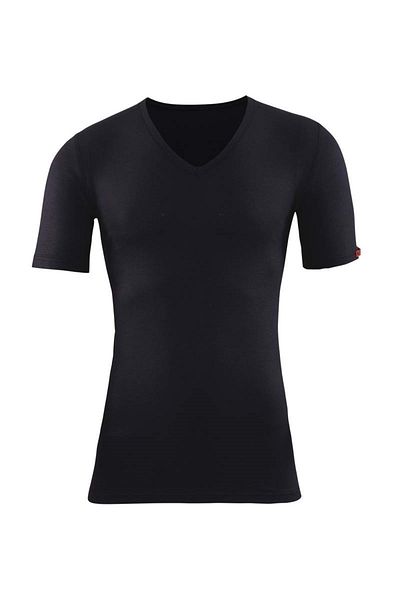Blackspade 1263 Θερμικό χειμερινό μπλουζάκι κοντομάνικο V λαιμόκοψη μαύρο S