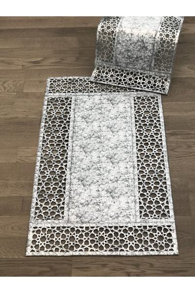 Creativehome Defne Gümüş Suni Deri, Kaymaz Taban, Yıkanabilir, Dekoratif Bany...