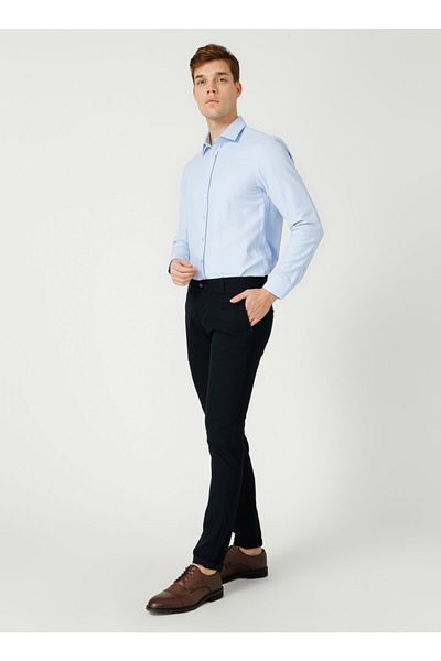 Pierre Cardin Ανδρικό μπλε πουκάμισο