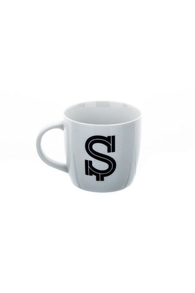 Marianna Black Letter Mug - Kt Model Ş