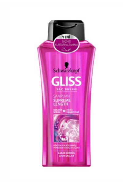 Gliss Schwarzkopf Supreme Length 400ml Shampoo - 2 Pack Nutribalance Repair Conditioner