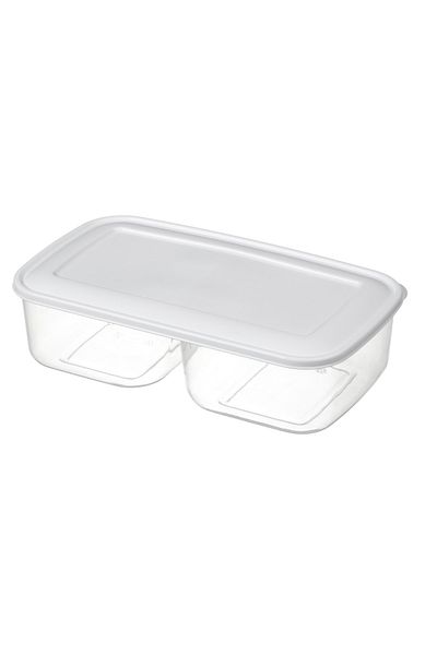 Bora Plastik Two Compartment Storage Container No:3 - 2 X 1.2 Lt Bo808