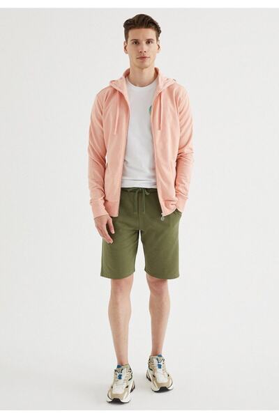 WESTMARK LONDON Men's Pink Regular Fit Hooded Core Zip Hoodie