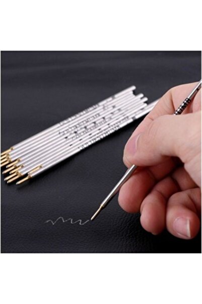 SCHNEIDER 2 Adet Gümüş Renk Deri Kalem