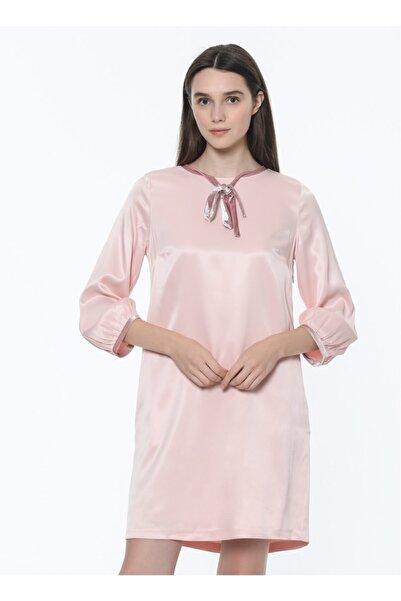 House Of Camellia Elbise Pembe