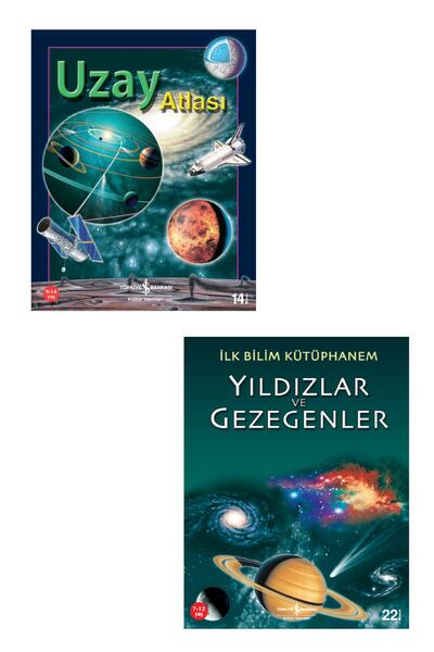 TÜRKİYE İŞ BANKASI KÜLTÜR YAYINLARI Uzay Atlası + Yıldızlar Ve Gezegenler Set