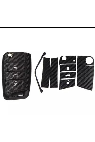 OEM Skoda Kamiq Scala Superb Octavia Fiber Carbon Key Tag for Your Key Stylish Bi Appearance
