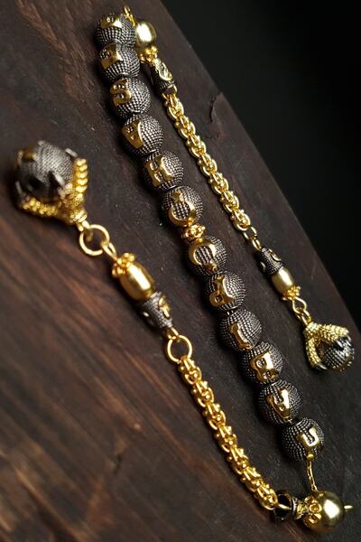 OTTOTESBİH Altın Ve Rodaj Kaplama 925 Ayar Gümüş Zaza Tesbih, Isimli Zaza Tespih