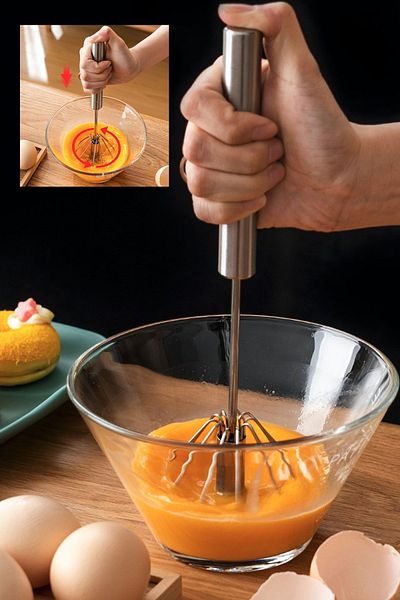 Anadolu Saray Çarşısı Stainless Steel Push Automatic Metal Beater - Practical