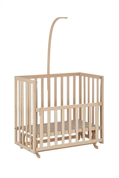 Babycom Naturel Anne Yanı 4 Kademeli Beşik 50x90 cm