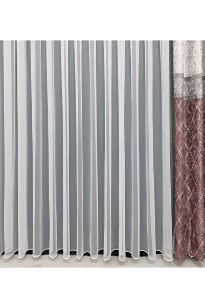 ISSA PERDE Issa Tül Perde Grek Düz Kurşunlu, Pileli Orta Pile 1/250