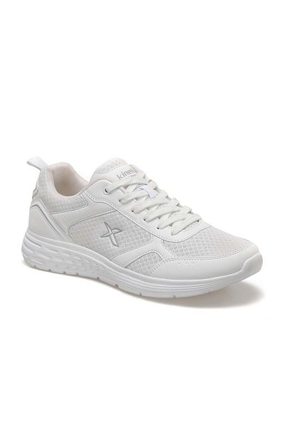 Kinetix Apex Men's White-gray Textile Sports Running Shoes