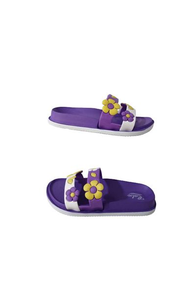 Calx Ca0185-020 Girl's Lilac Floral Daily Walking Slippers