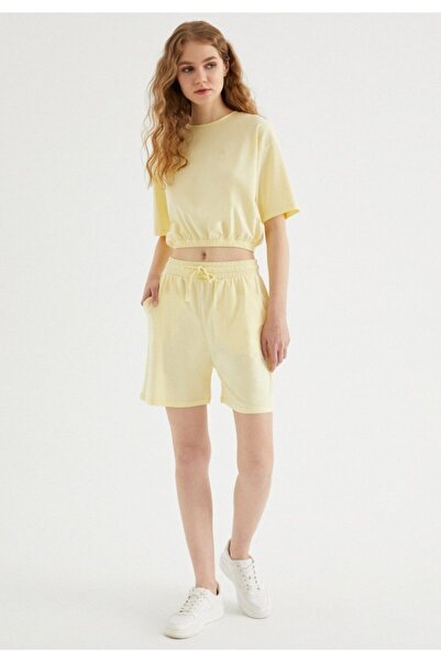 WESTMARK LONDON Kadın Sarı Regular Fit Crop Alt ve Üst Takım