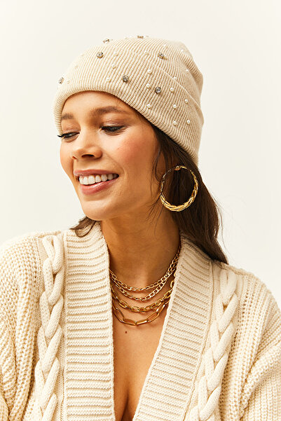 Olalook Kadın Taş Taşlı Triko Bere ŞPK-00000009