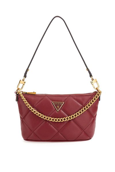 NEW GUESS Women's Crimmel Red Brown Logo Print Crossbody Bag Handbag Purse  | eBay