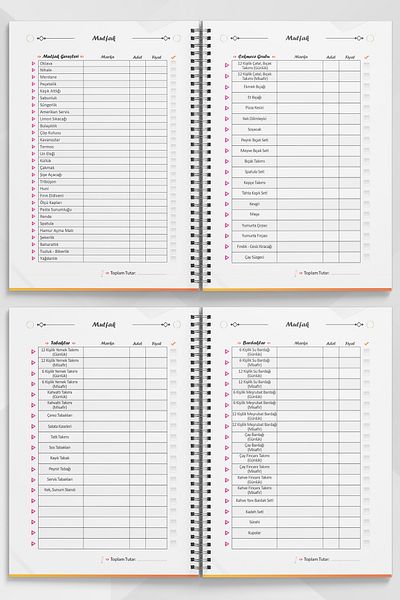 Lotus 44 Sheets Spiral Dowry Book - Wedding Planner, Dowry List