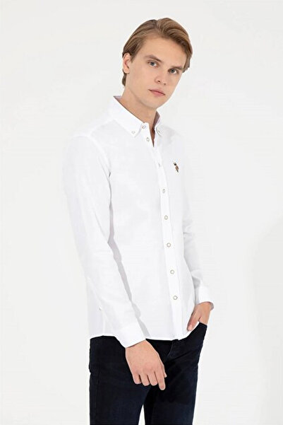 U.S. Polo Assn. G081Sz004 1450261 Cedcolor022 Us Polo Assn Men's Shirt White