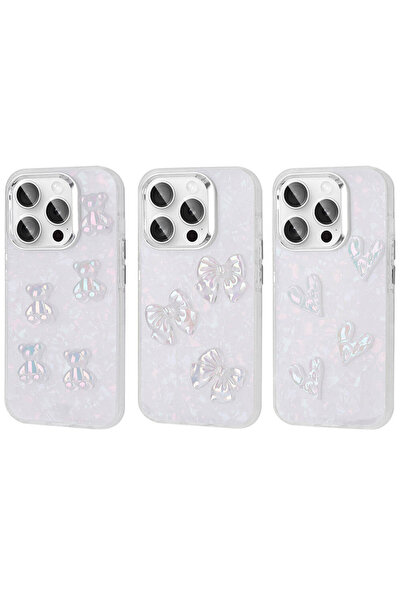 zore حافظة كليو لهاتف ابل ايفون 15 برو ماكس مع شكل منقوش لامع