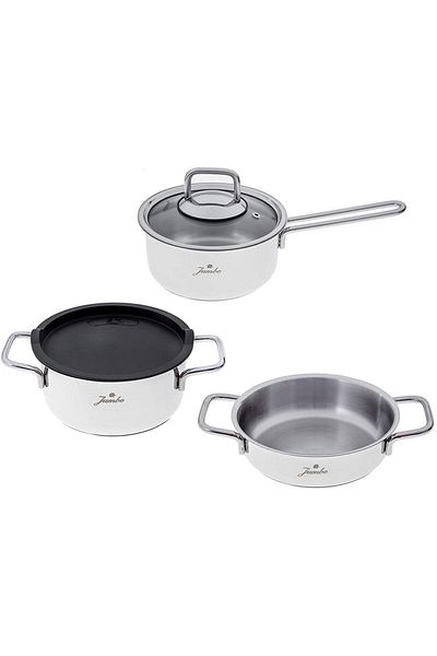 Store Ezg Lyon Midi Pot Set, Gray, 4 Pieces Ezsnshop 1065757