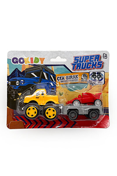 Gokidy Çek Bırak Taşıyıcı Araçlar 2'li Set - Sarı