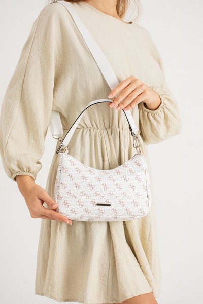 ESTUTE Γυναικεία τσάντα μακριά με λουράκι με σχέδιο μπαγκέτα