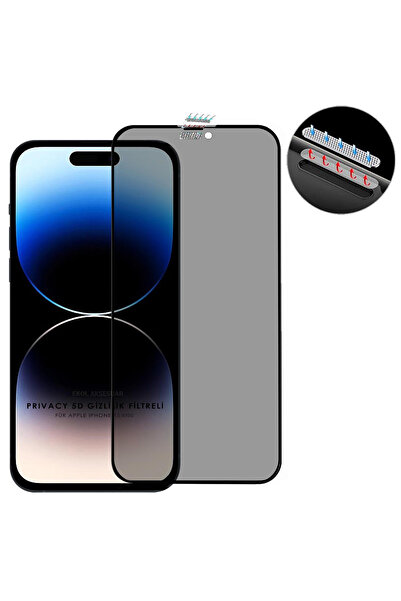 Ekolaks هاتف iPhone 15 Pro Max متوافق مع Ghost 9d، غطاء كامل للخصوصية، حماية ...