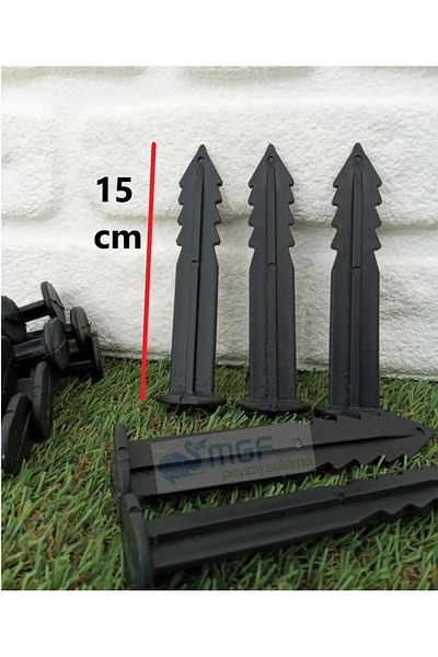 MGF PLAST Mgf Plastic 15cm Cort Copertina 50buc Hard-Soft Pânză de câmp Cârlig de sol Cuie de sol Anti-alunecare
