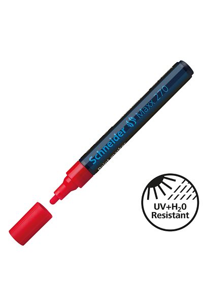 SCHNEIDER Maxx 270 Red Marker Pen - 1-3 mm Paint Marker