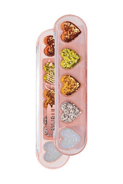 MUJGAN 5-Piece Glitter Eyeshadow Palette - Heart Shaped, No:1
