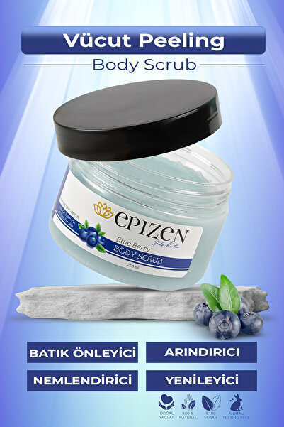 EPİZEN Yaban Mersini Aromalı El Ve Vücut Peeling Besleyici Arındırıcı Batık G...