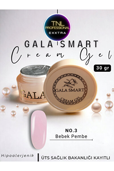 gala smart Cream Krem Jel No: 03 Yoğun Kıvam 30 G Tırnak Tamir Jeli Protez Je...