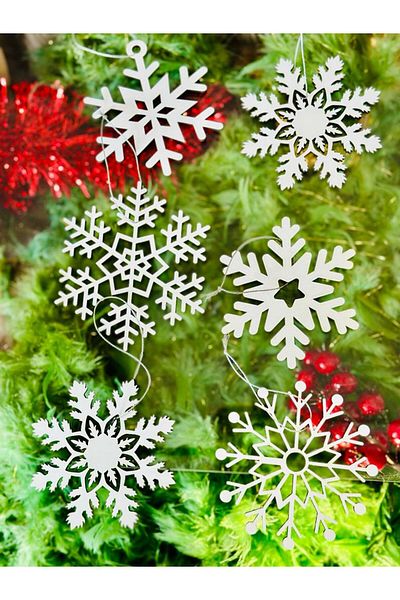 Hediyenikap Snowflake Christmas Tree Ornament, 12 Pack 9*9cm
