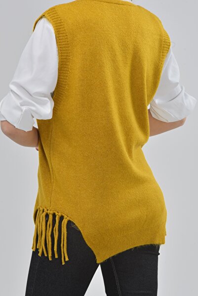 NYN TEKSTİL Women's V-Neck Knitwear Sweater