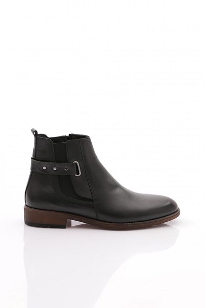 DGN Men's Classic Boots Genuine Leather Black Analine 981723210
