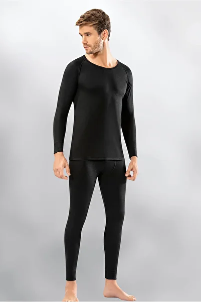 LEYNA BUTİK Men's Bottom-Top (1 Piece) Thermal Underwear Set