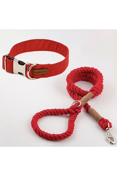 Lusi Doog Dog Collar Set - Neck Collar and Walking Rope