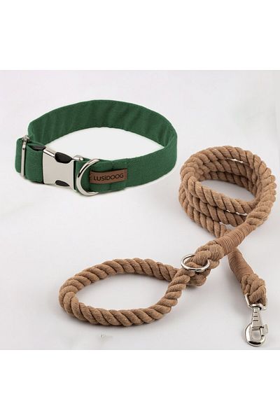 Lusi Doog Dog Leash Set Dog Collar Dog Travel Rope