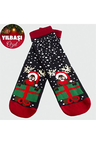AKSESUARIM Коледни памучни чорапи с мотив на елен