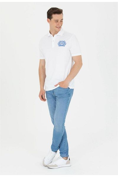 U.S. Polo Assn. Ανδρικό μπλουζάκι πόλο με λαιμόκοψη