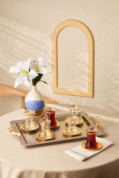 Emsan Nigar 13 Piece Tea Set with Tray 150 Ml