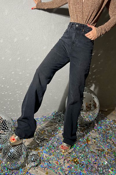 Seda Yalçın Atelier Smoked High Waist Straight Jeans