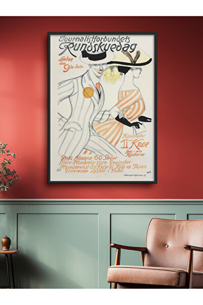 HOMEPACK Tekli Tablo Modern Art Çerçeveli Poster Tablo TK/301