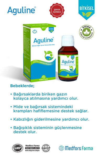 AGULİNE Gaz Giderici Bitkisel Şurup 100 ml